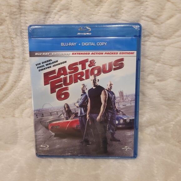 Fast & Furious 6 Blu-Ray & Digital Extended Action Packed Edition New Sealed - Picture 1 of 6